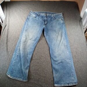 Levi's 569 Athletic Taper Jeans Mens 42x30 Blue Medium Wash Stretch Denim